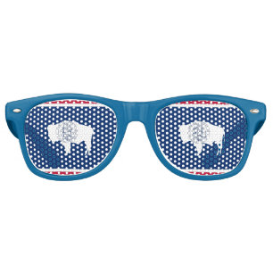 Lunettes de soleil de Party Shades - drapeau du Wy