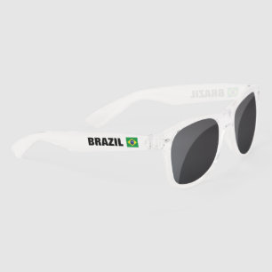 Lunettes De Soleil Drapeau brésilien du Brésil parti personnalisé