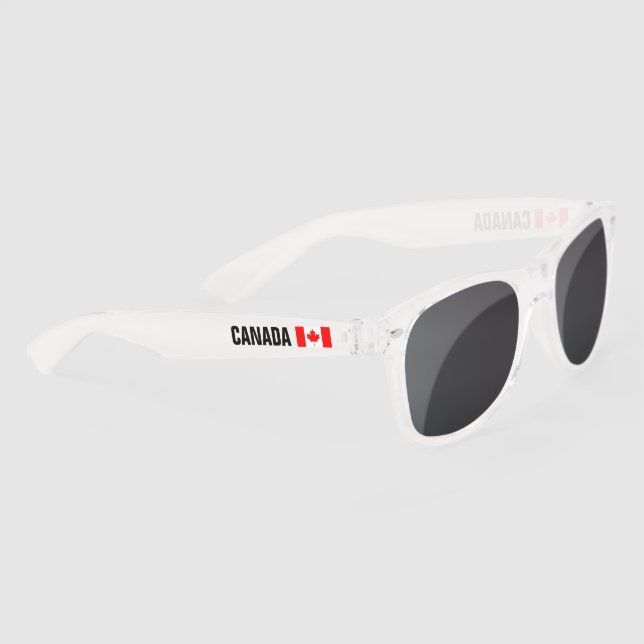 Lunettes De Soleil Drapeau canadien personnalisé Fête du Canada clair (Droite)