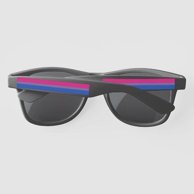 Lunettes De Soleil Drapeau de fierté bisexuelle de SlipperyJoe's coul (Dos)