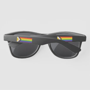 Lunettes De Soleil Drapeau de fierté intersexe de SlipperyJoe's fond 