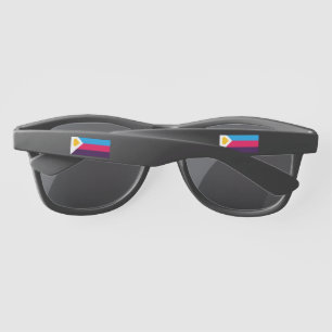 Lunettes De Soleil Drapeau de fierté polyamoureuse tricolore de Slipp