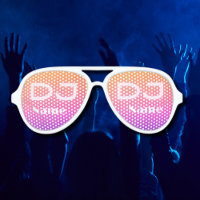Lunettes de soleil drôles pour Djs Lunettes de sol
