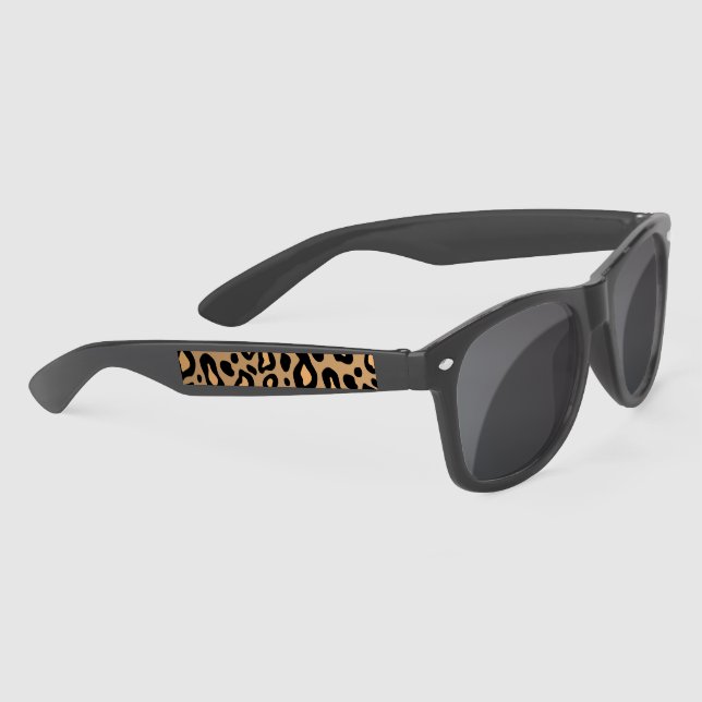 Lunettes de soleil Empreintes de léopard rétros (Droite)