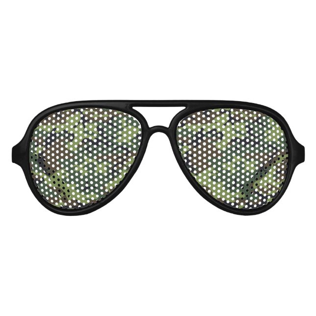Lunettes de soleil en Camo vert de la forêt/ Nuanc (Devant)