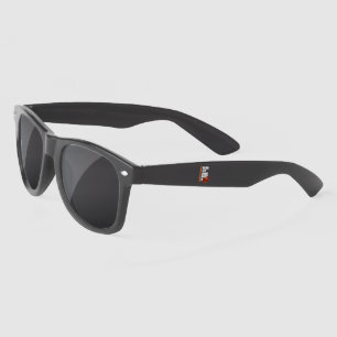 Lunettes De Soleil En Plastique Blanche Orange