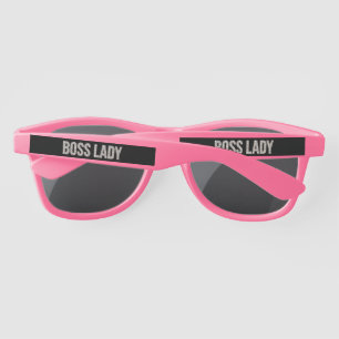Lunettes de soleil en plastique Diamants Boss Lady