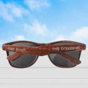 Lunettes de soleil en plastique élégantes en faux 