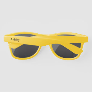 Lunettes de soleil en plastique nom personnalisé