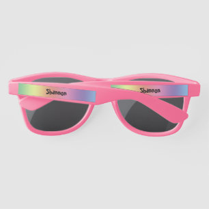 Lunettes de soleil en plastique - Teintes arc-en-c