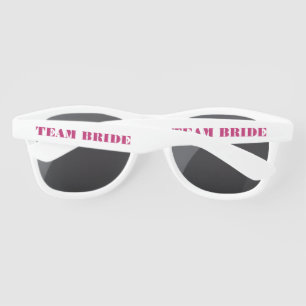 Lunettes De Soleil Équipe Mariée Rose Gras Enterrement de Vie de Jeun