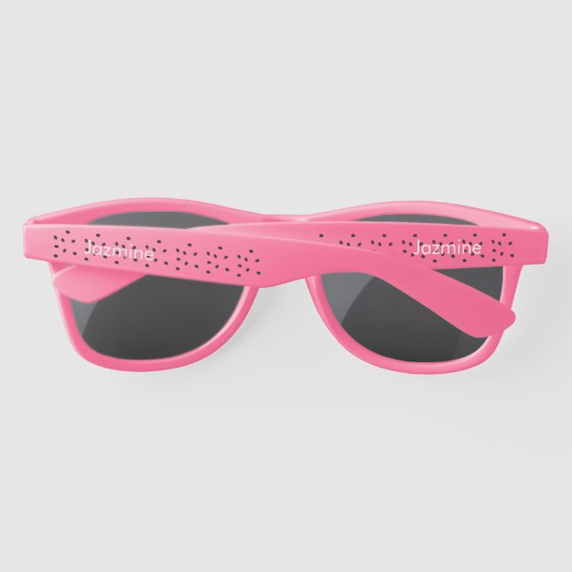 Lunettes De Soleil Été Watermelon Monogrammé Nom tropical Sungl (Dos)