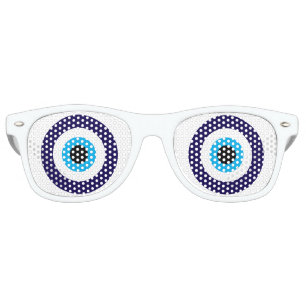 Lunettes de soleil Evil Eye party shades Blue Mati