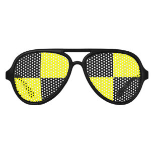 Lunettes de soleil factices de partie d'essai