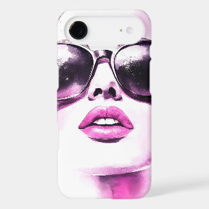 Lunettes de soleil femme mode aquarelle rose chic