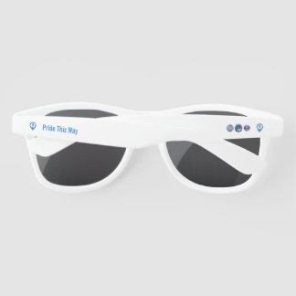 Lunettes De Soleil Fierté par ici : « Glamour, Basse, Kiki. »