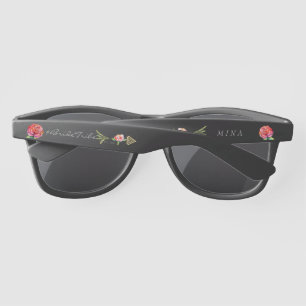 Lunettes De Soleil Flore Arrow Dimond Bride Nom de tribu ou Monogramm