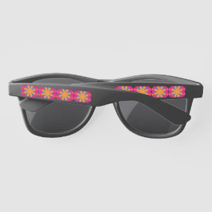 Lunettes De Soleil formes de cercle floral coloré