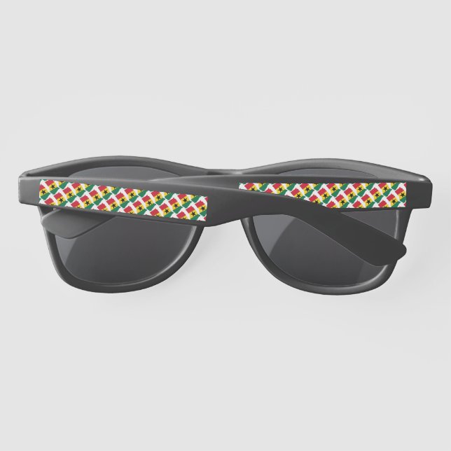 Lunettes De Soleil GHANA FLAG Patriotique ghanéen (Dos)