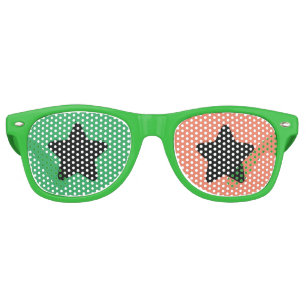 Lunettes de soleil Green & Orange Yellow Star Part