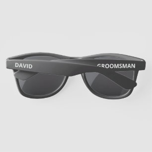 Lunettes De Soleil Groomsman personnalisé avec un cadeau Mariage de n
