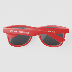 Lunettes De Soleil Groupe d'équipe Groomsman Licence Blanc noir