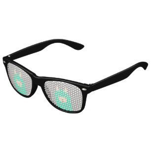 Lunettes de soleil heureuses semi-transparentes