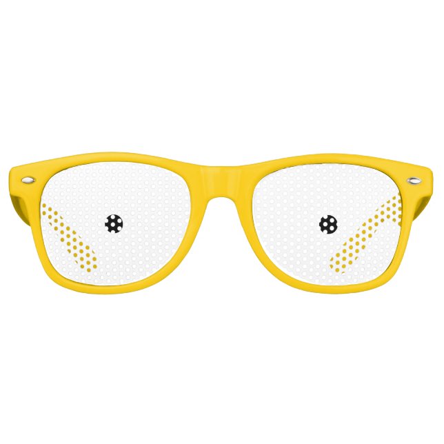 Lunettes de soleil Jaune Nerd. (Devant)