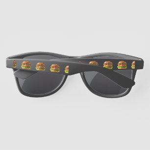 Lunettes De Soleil Le cheeseburger appétissant de SlipperyJoe crousti