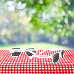 Lunettes De Soleil Le Plus Probable Réunion du 4 juillet Rouge Blan