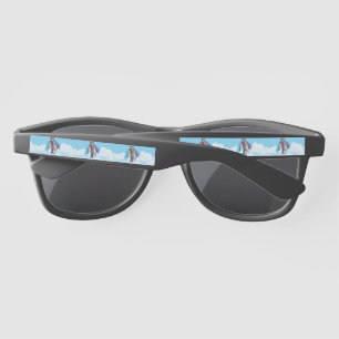 Lunettes De Soleil Les deux superhéros de SlipperyJoe embrassant un v