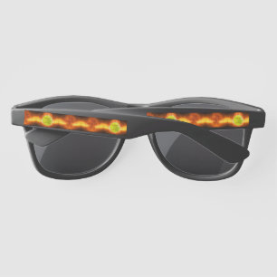 Lunettes De Soleil Les flammes de balle molle jaune de SlipperyJoe ra