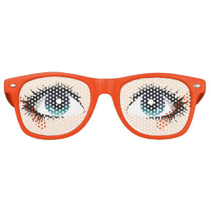 Lunettes de soleil Lifelike Open Eyes Party