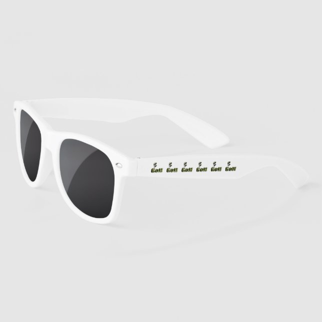 Lunettes De Soleil Logo De Golf Avec Clubs, (Gauche)