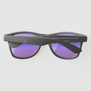 Lunettes De Soleil Logo Unisexe Rétro "Cuité AF" Enterrement de Vie d