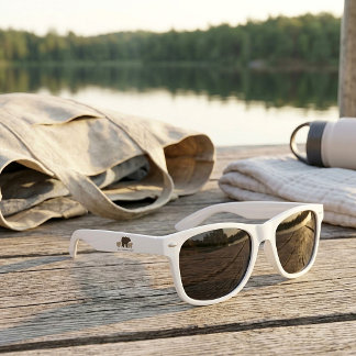 Lunettes De Soleil Maman Ours Personnalisée Avec 2 Noms d'Enfants Cad