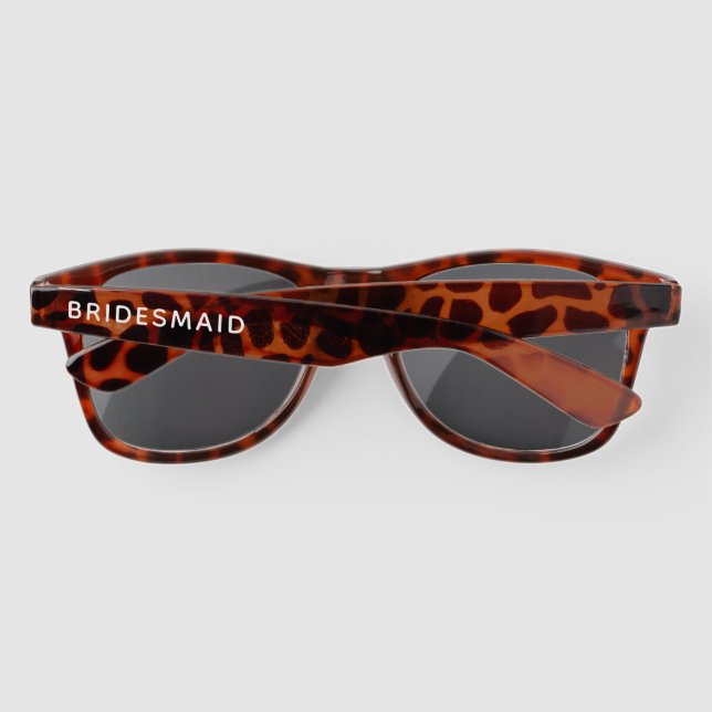 Lunettes De Soleil Mariage amusant Bachelorette Bridesmaid Tortoisesh (Dos)