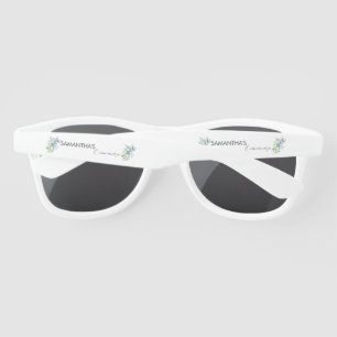 Lunettes De Soleil Mariage Moderne Aquarelle de Verdure d'Eucalyptus