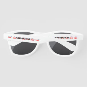 LUNETTES DE SOLEIL MARQUE BLANCHE MODERNE ET PERSONNALISABLE VÉRIFIÉE