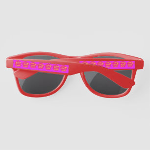 Lunettes De Soleil mignon bonbon amour amusant rose imprimé