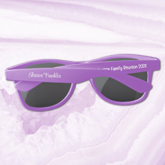 Lunettes De Soleil Modern Customized Family Reunion Purple Plastic
