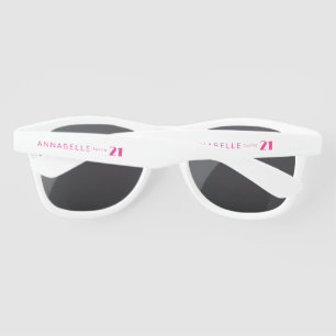 Lunettes De Soleil Moderne Anniversaire 21 Vingt Et Un Ans Filles