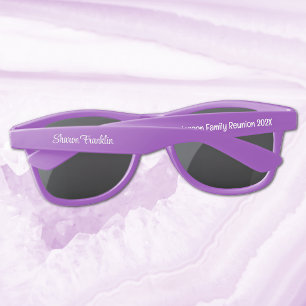 Lunettes De Soleil Moderne Famille Personnalisée Réunion Violet Plast