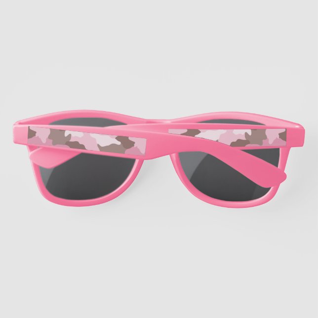 Lunettes De Soleil Motif Camouflage fille rose (Dos)