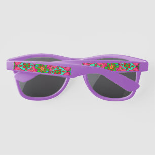Lunettes De Soleil Motif Fleurs Abstraites uniques