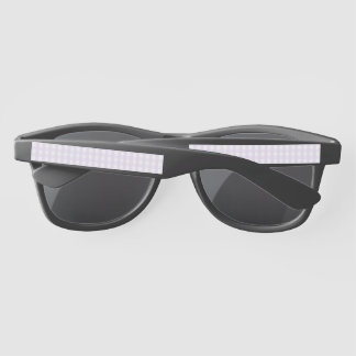 Lunettes De Soleil Motif sans couture en gingham lilas, carreaux pein