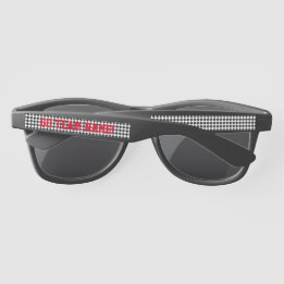 Lunettes De Soleil Nom d'esprit d'équipe de fans de sport Cool Fun