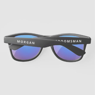 Lunettes De Soleil Nom personnalisé de garçon d'honneur pour la fête 