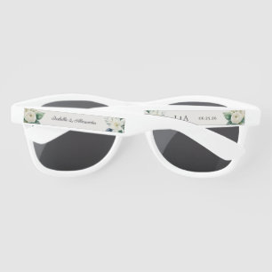 Lunettes De Soleil Noms de couple de mariage floraux Élégants Personn