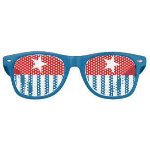Lunettes de soleil occidentales de drapeau